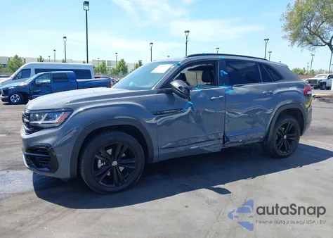 2023 Volkswagen Atlas Cross Sport 3.6L V6 Sel/3.6L V6 Sel R-Line Black z USA, uszkodzony, nr VIN 1V2SE2CA7PC211892